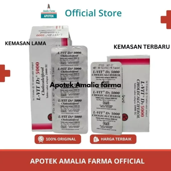 L-vit D3 5000iu strip isi 10tablet