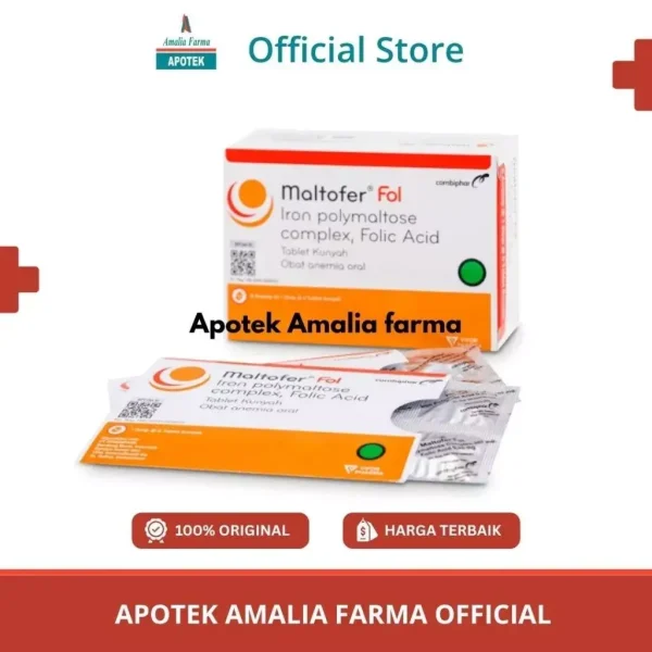 MALTOFER FOL STRIP ISI 6 TABLET PENAMBAH DARAH BUMIL