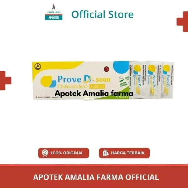 Prove D3 5000IU perstrip Isi 10 Tablet